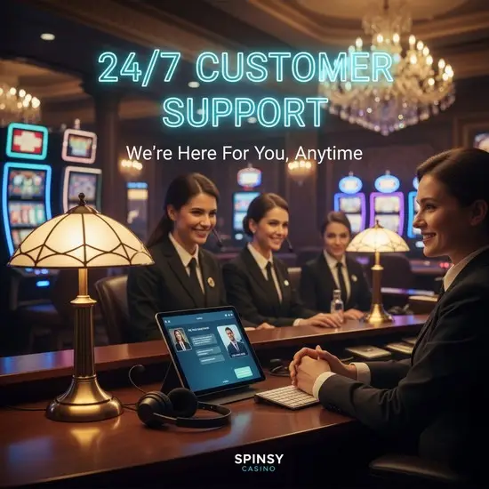 Hráčská podpora Spinsy Casino 24/7